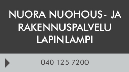 NuoRa Nuohous- ja Rakennuspalvelu Lapinlampi logo